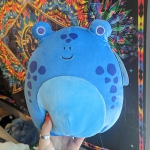 Blue frog squishmallow